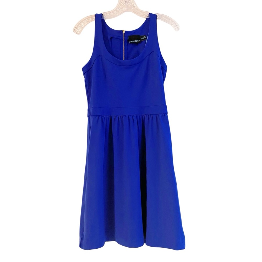 Cynthia Rowley- Sleeveless Royal Blue Dress
